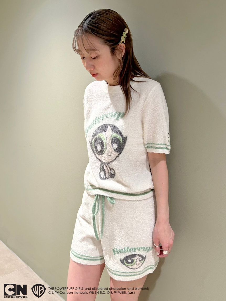 【The Powerpuff Girls】ニットショートパンツ(GRN-F)