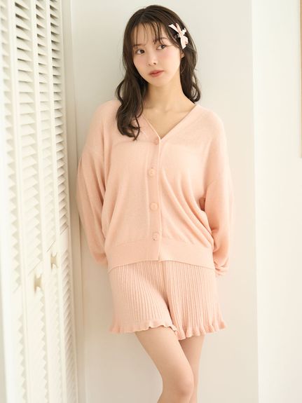 スペイン★Sfera★お洒落刺繍映え 爽やかショートパンツ★2色 スラブオックス裾レースショートパンツ(90~150cm)(90cm オレンジ