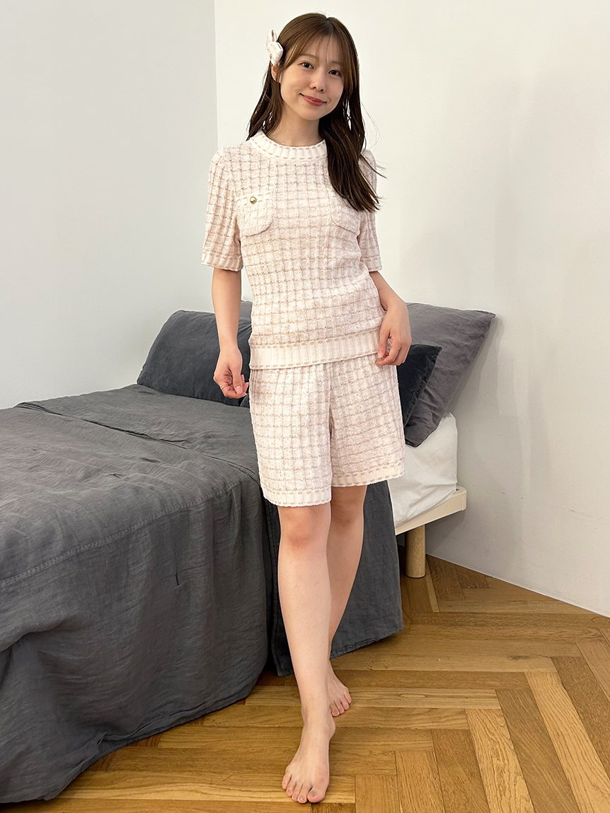 ラメニットツイードショートパンツ(ショートパンツ)｜スナイデル