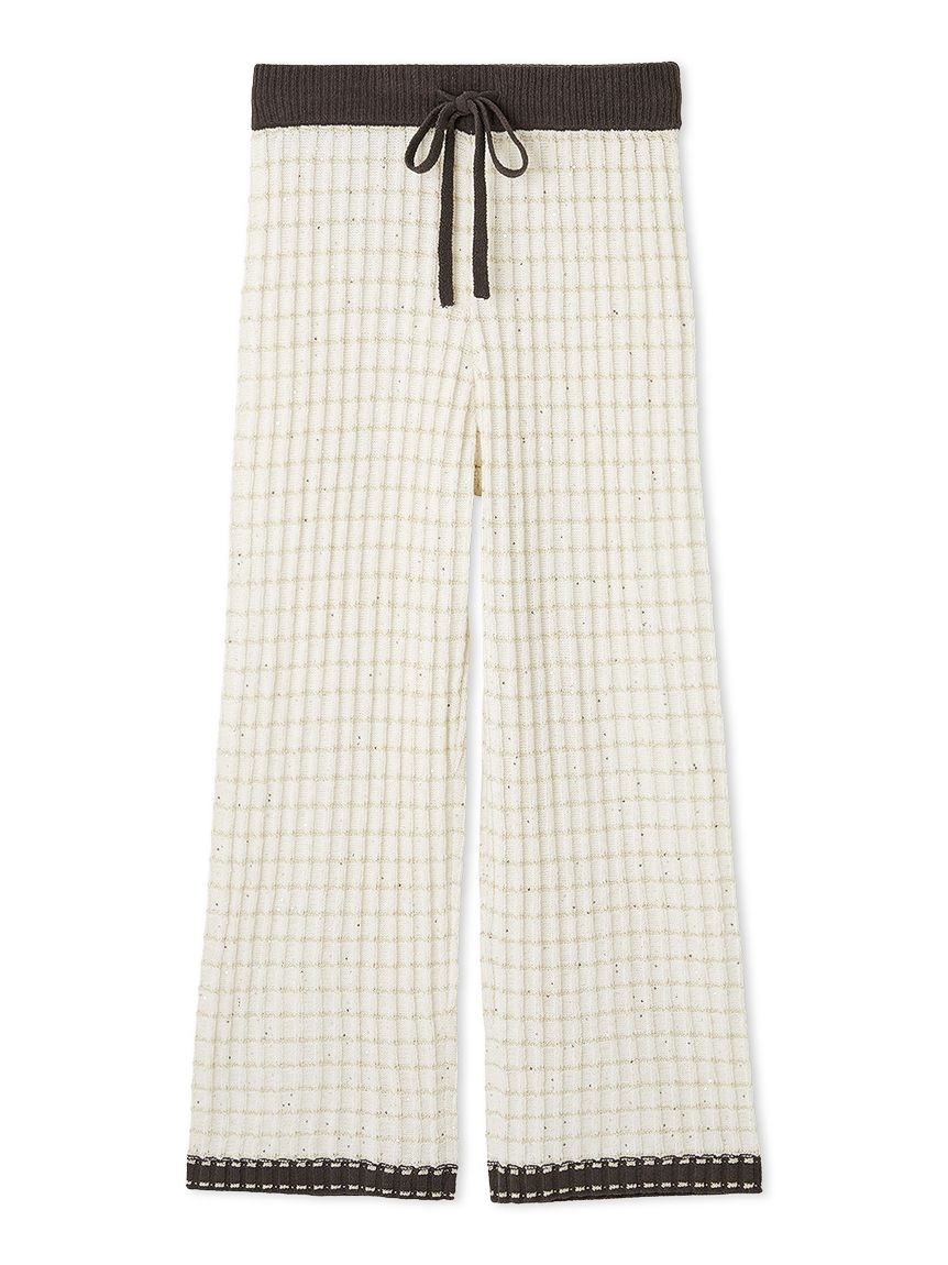 新品タグ付き　スナイデルホーム　ツイードプルオーバー&ロングパンツ ラメニットツイードロングパンツ(ロングパンツ)｜スナイデルホーム