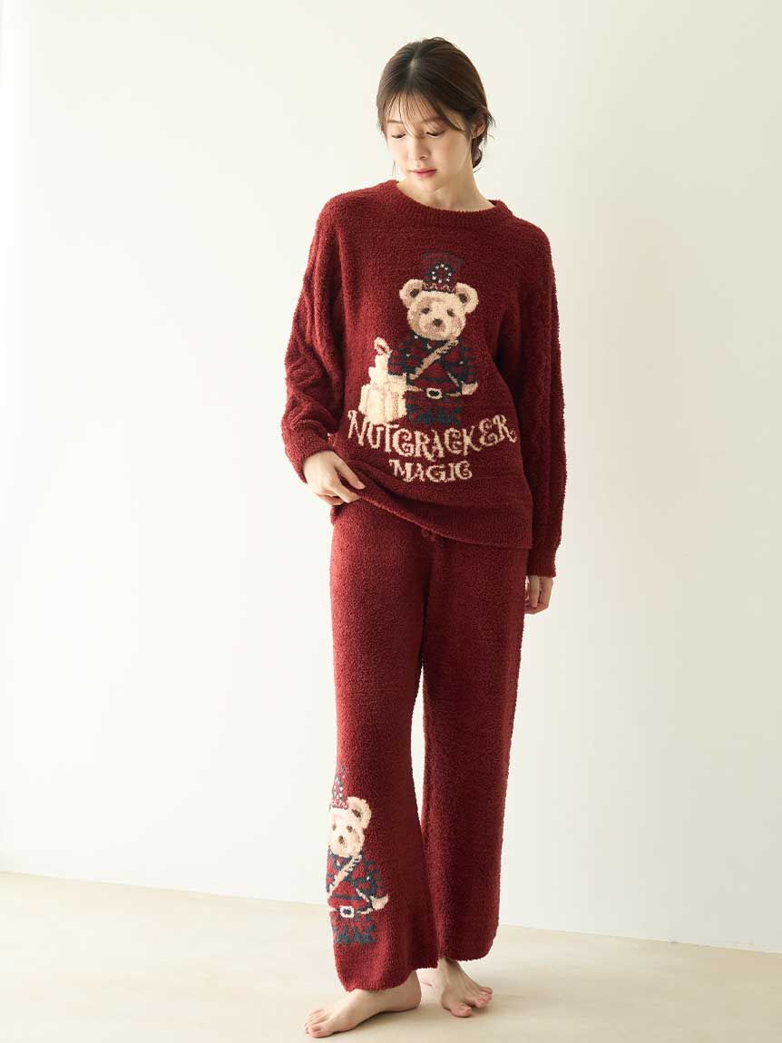 Steam Whip】ホリデーベアジャガードロングパンツ(ロングパンツ