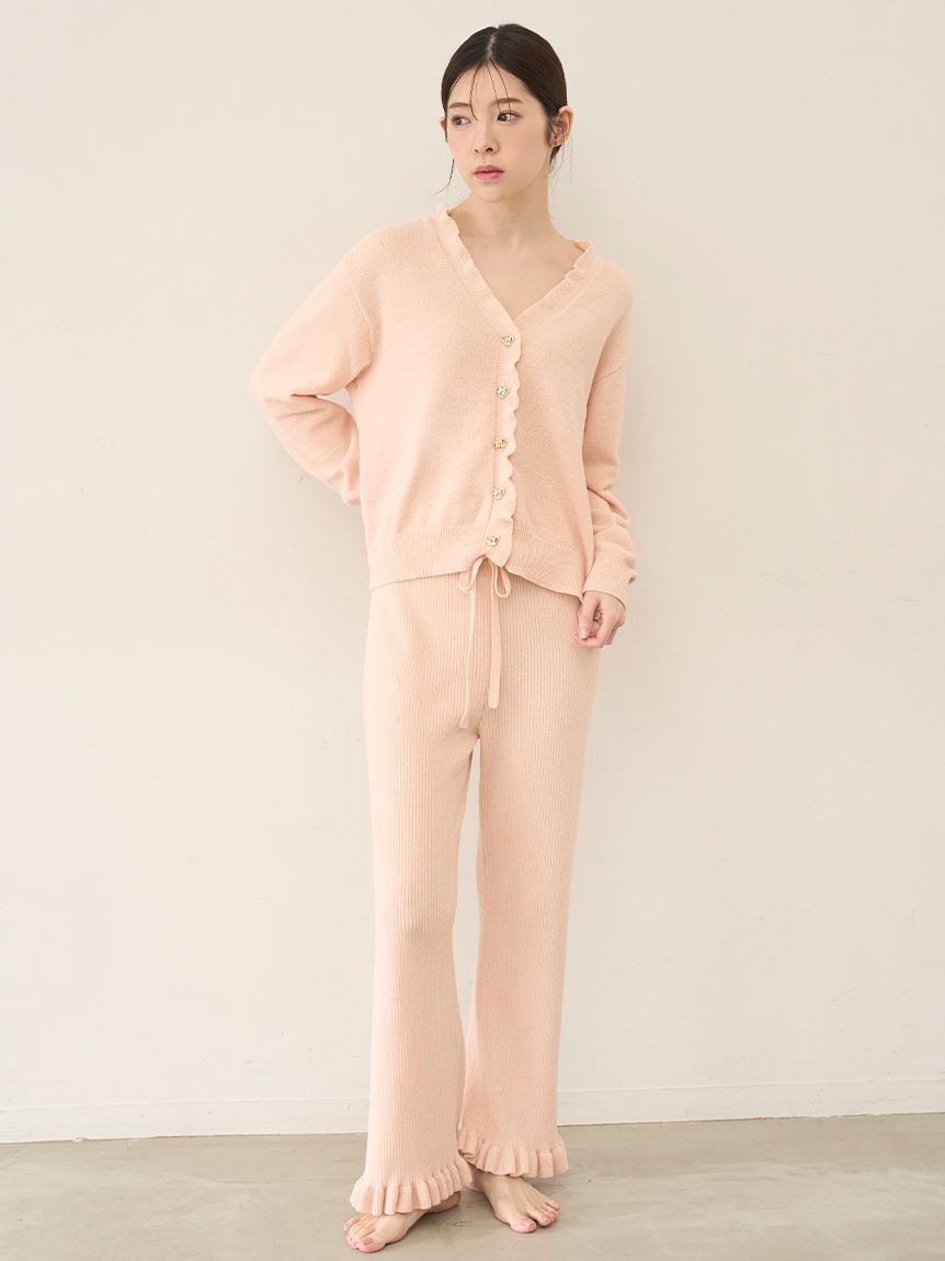 ニットフリルロングパンツ(ロングパンツ)｜スナイデルホーム｜SNIDEL