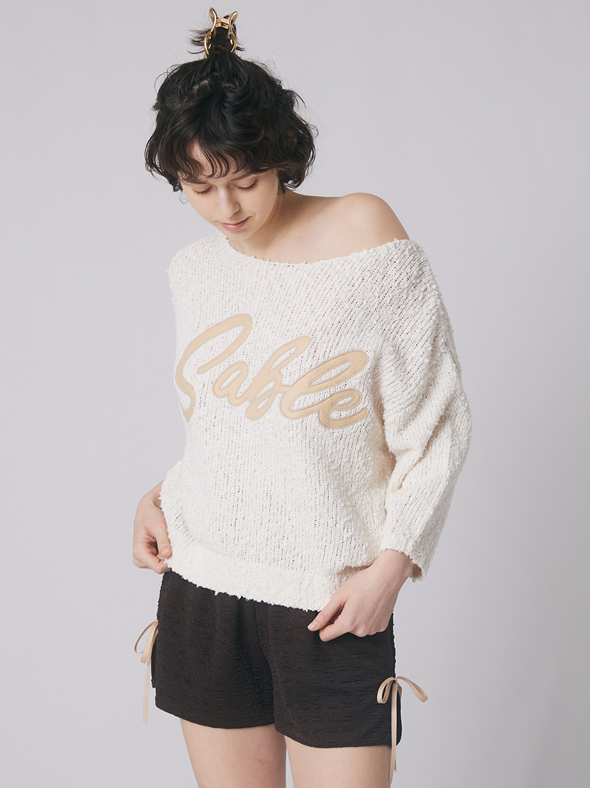 SNIDEL（スナイデル）の「Sustainableエンブロイダリーニット