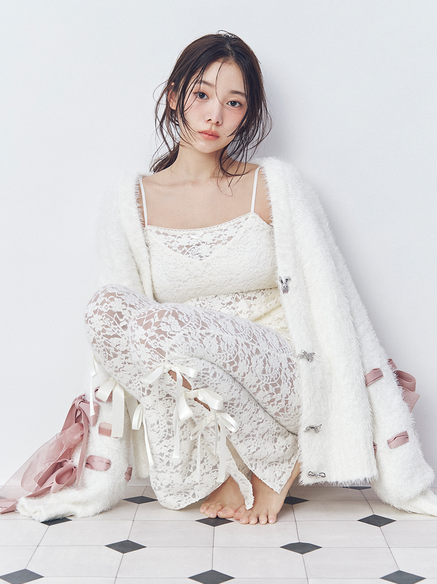 美品♡スナイデルホーム ルームウェア　カップインワンピース　カーディガンセット SNIDEL HOME ルームウェア 部屋着 「FIRST BEAUTY DRESS