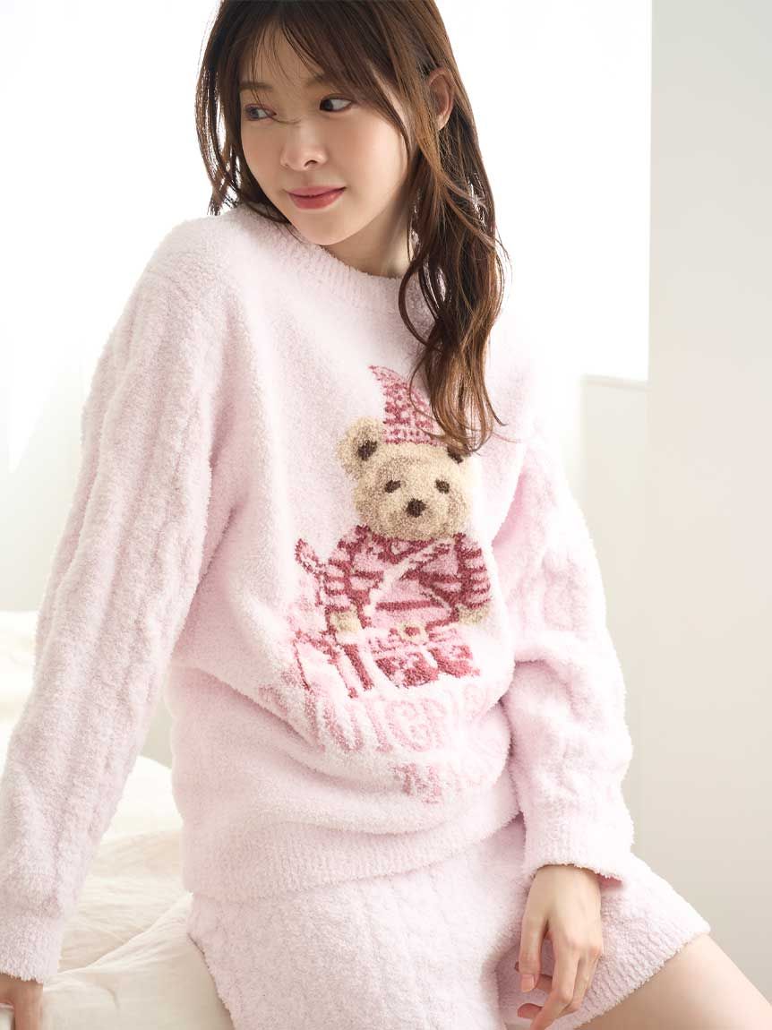 Steam Whip】ホリデーベアジャガードプルオーバー(ニットプルオーバー