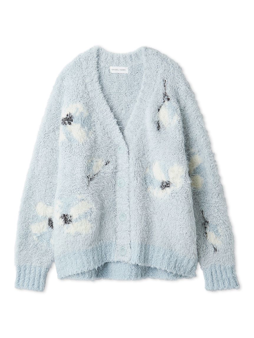 フラワージャガードニットカーディガン(カーデ＆ガウン)｜スナイデル