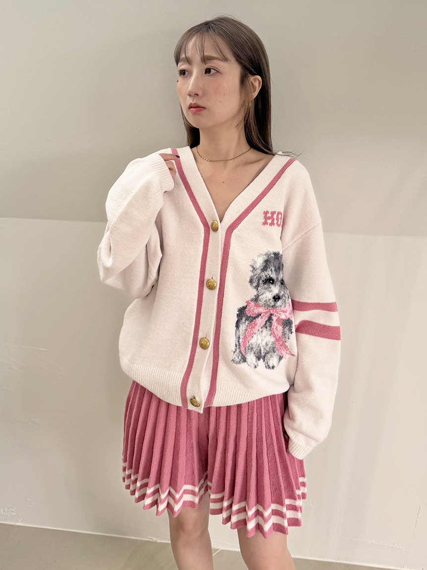 【新品未着用】スナイデルホーム　マイメロディ　ニットカーディガン　ピンク MY MELODY】ニットカーディガン(カーデ＆ガウン)｜スナイデルホーム