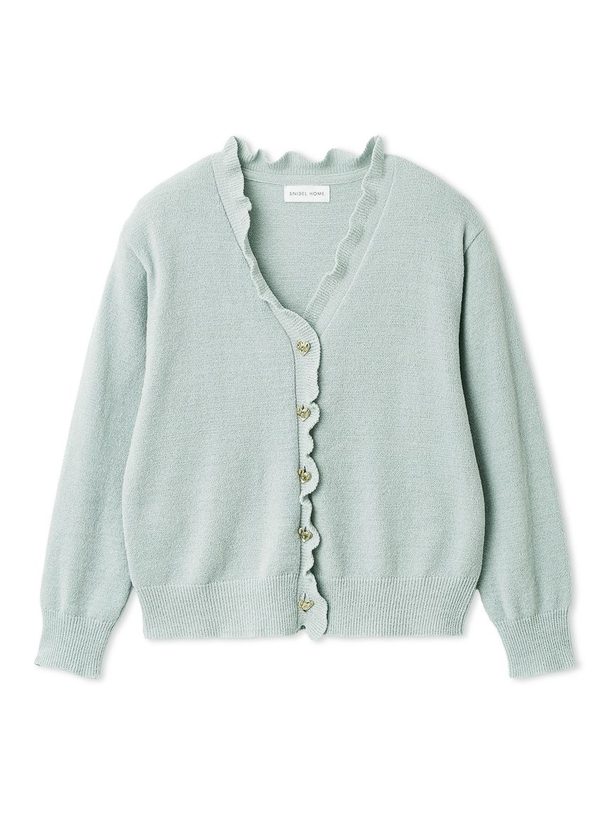 ハート釦フリルカーディガン(カーデ＆ガウン)｜スナイデルホーム