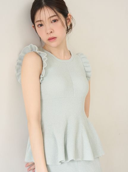 ニットフリルプルオーバー(ニットプルオーバー)｜スナイデルホーム