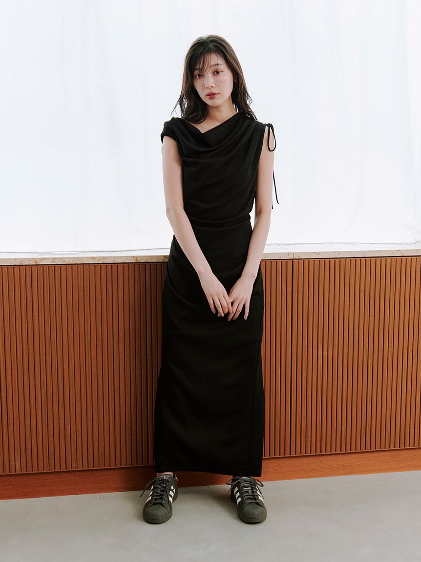 SNIDEL ドレープカットワンピース ドレープカットワンピース(マキシ・ロングワンピース)｜ワンピース