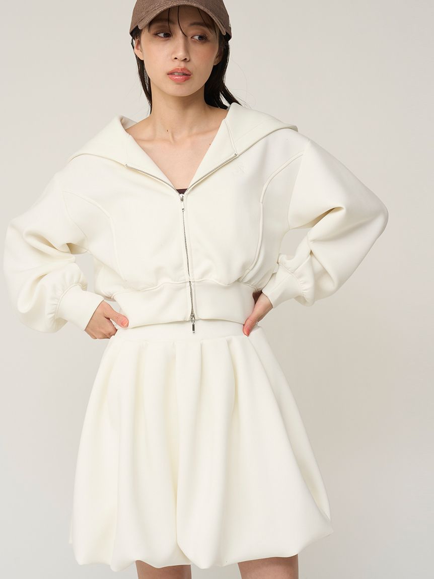 フーディーダイバーセットアップ(トップス＆ボトムセット)｜ワンピース