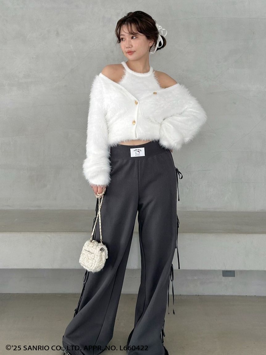 HELLO KITTY】レースアップパンツ(ロングパンツ)｜パンツ