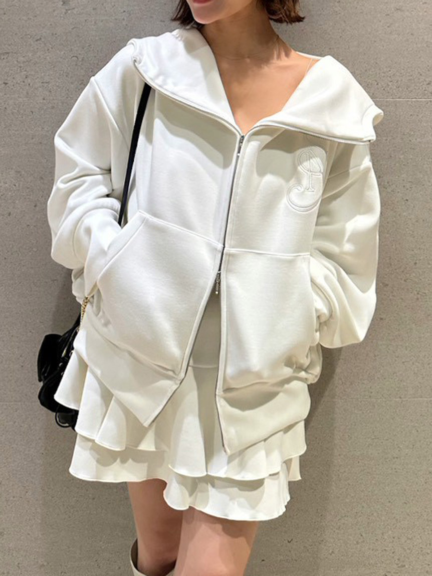 SNIDEL フリルジップショートパーカー　ボンディングスカショーパン　セット ボンディングスカショーパン(ショートパンツ)｜パンツ｜SNIDEL