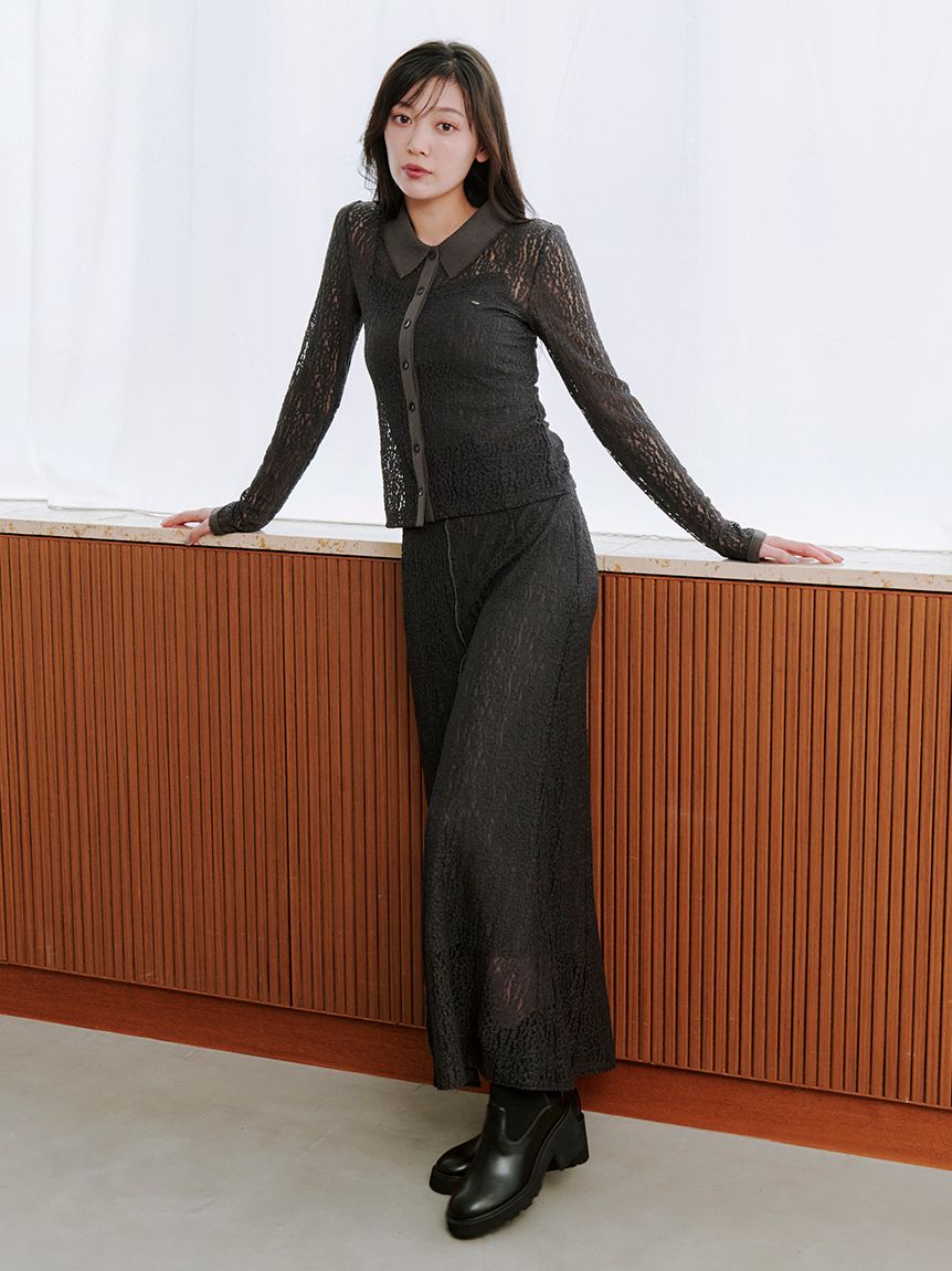 カットレースナロースカート(ロングスカート)｜スカート｜SNIDEL