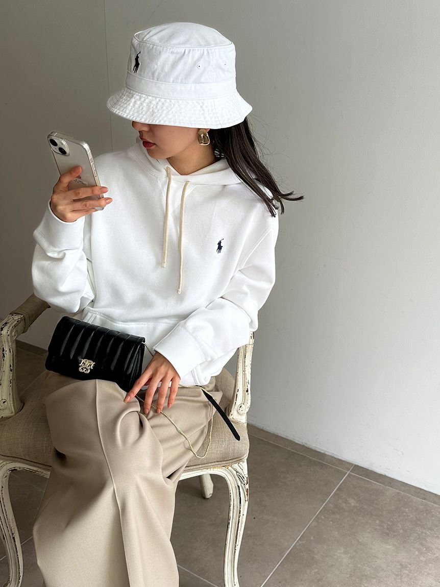 スナイデル　ボロラルフローレン　コラボパーカー　ホワイト　SNIDEL POLO RALPH LAUREN】スウェットパーカー（パーカー）｜SNIDEL