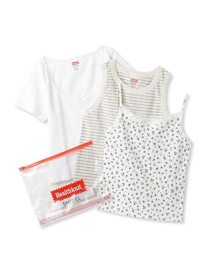 【SNIDEL/Healthknit®】コラボパックTシャツ(WHT-F)