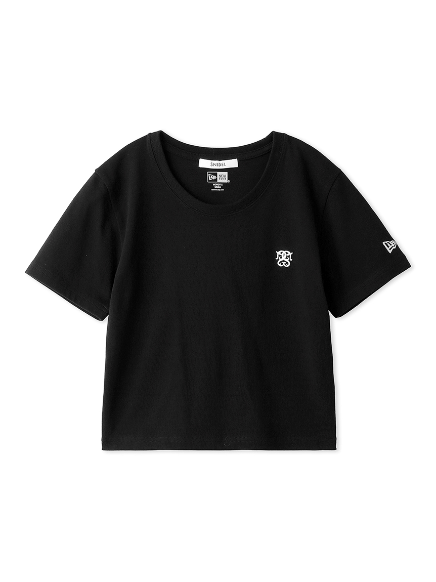 【SNIDEL|NEW ERA®】コンパクトTシャツ(BLK-F)