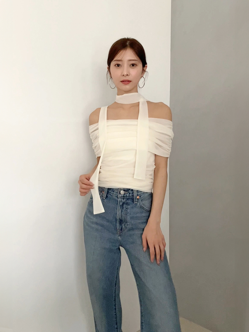 ギャザーアシメカットプルオーバー(Tシャツ・カットソー