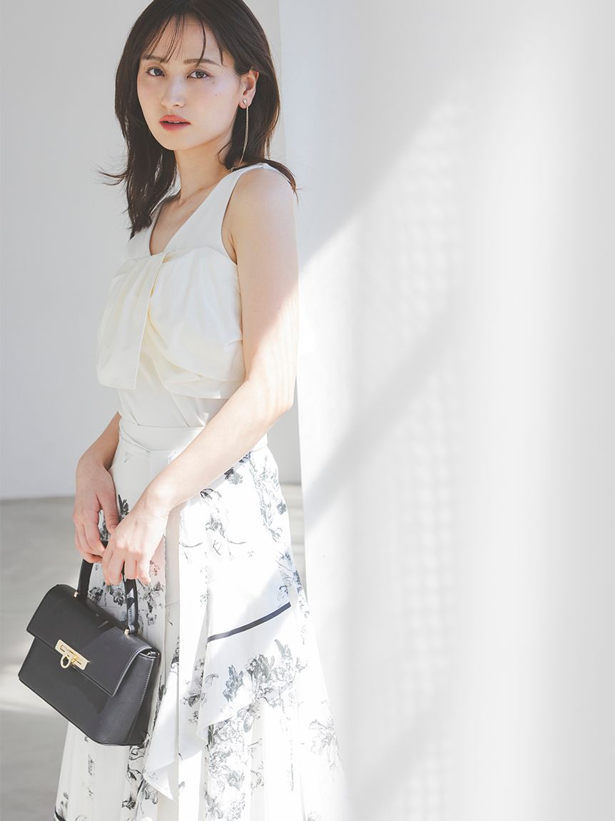 リボンディテールカットプルオーバー(Tシャツ・カットソー)｜トップス