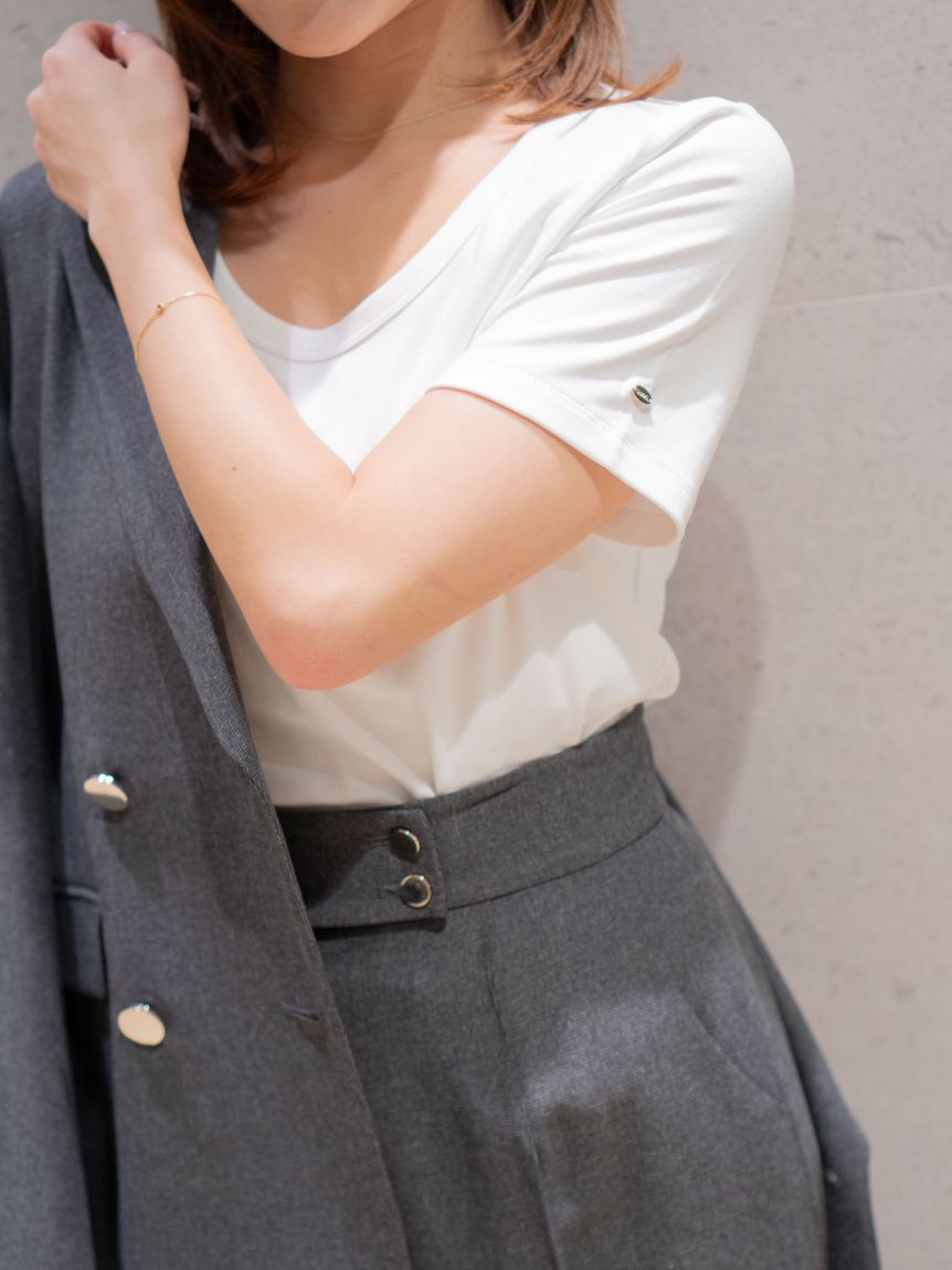 UネックTシャツ(Tシャツ・カットソー)｜トップス｜SNIDEL(スナイデル