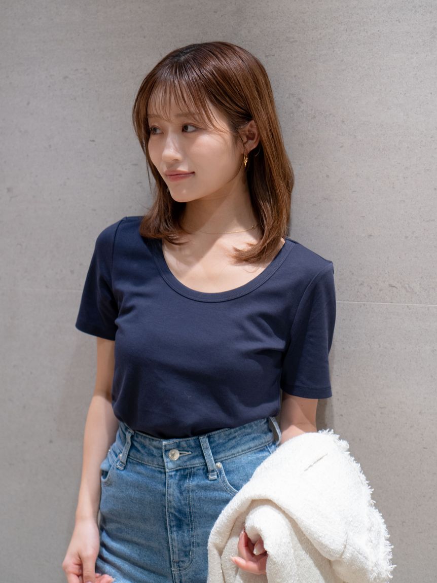 UネックTシャツ(Tシャツ・カットソー)｜トップス｜SNIDEL(スナイデル
