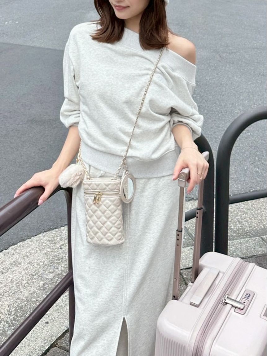 WEB限定カラーあり】UVカットワンショルスウェットプルオーバー(T