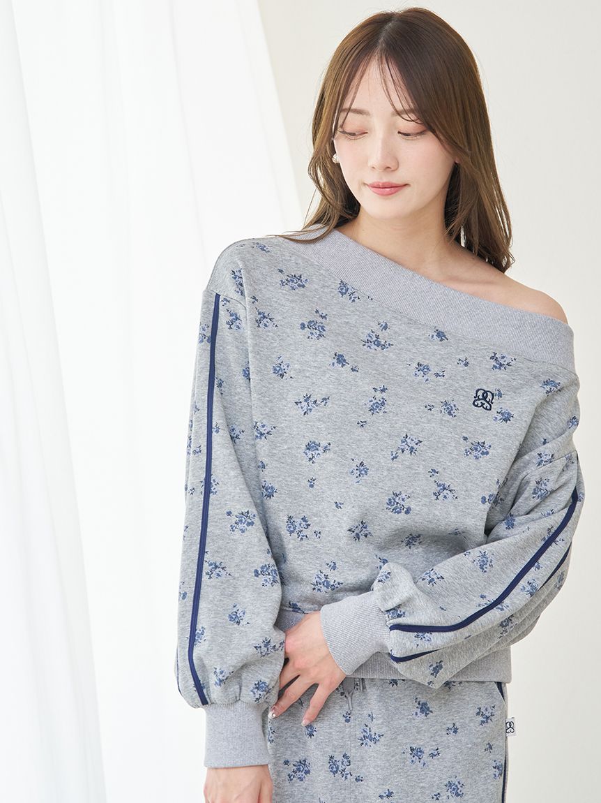WEB限定カラーあり】UVカットワンショルスウェットプルオーバー