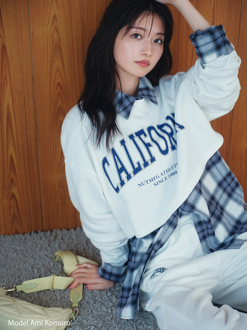 NUTMEG】コラボクロップドTシャツ(Tシャツ・カットソー)｜トップス