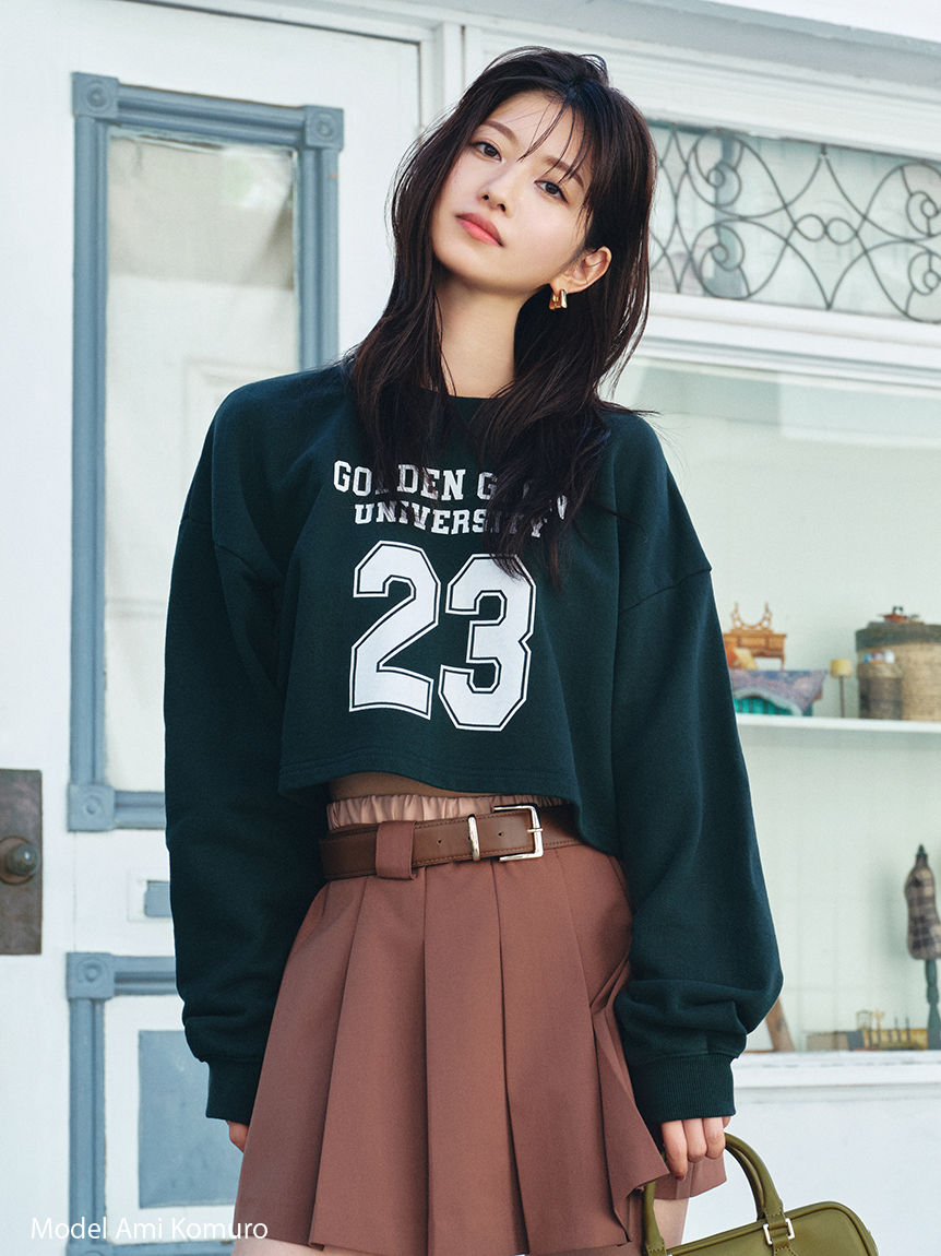 NUTMEG】コラボクロップドTシャツ(Tシャツ・カットソー)｜トップス