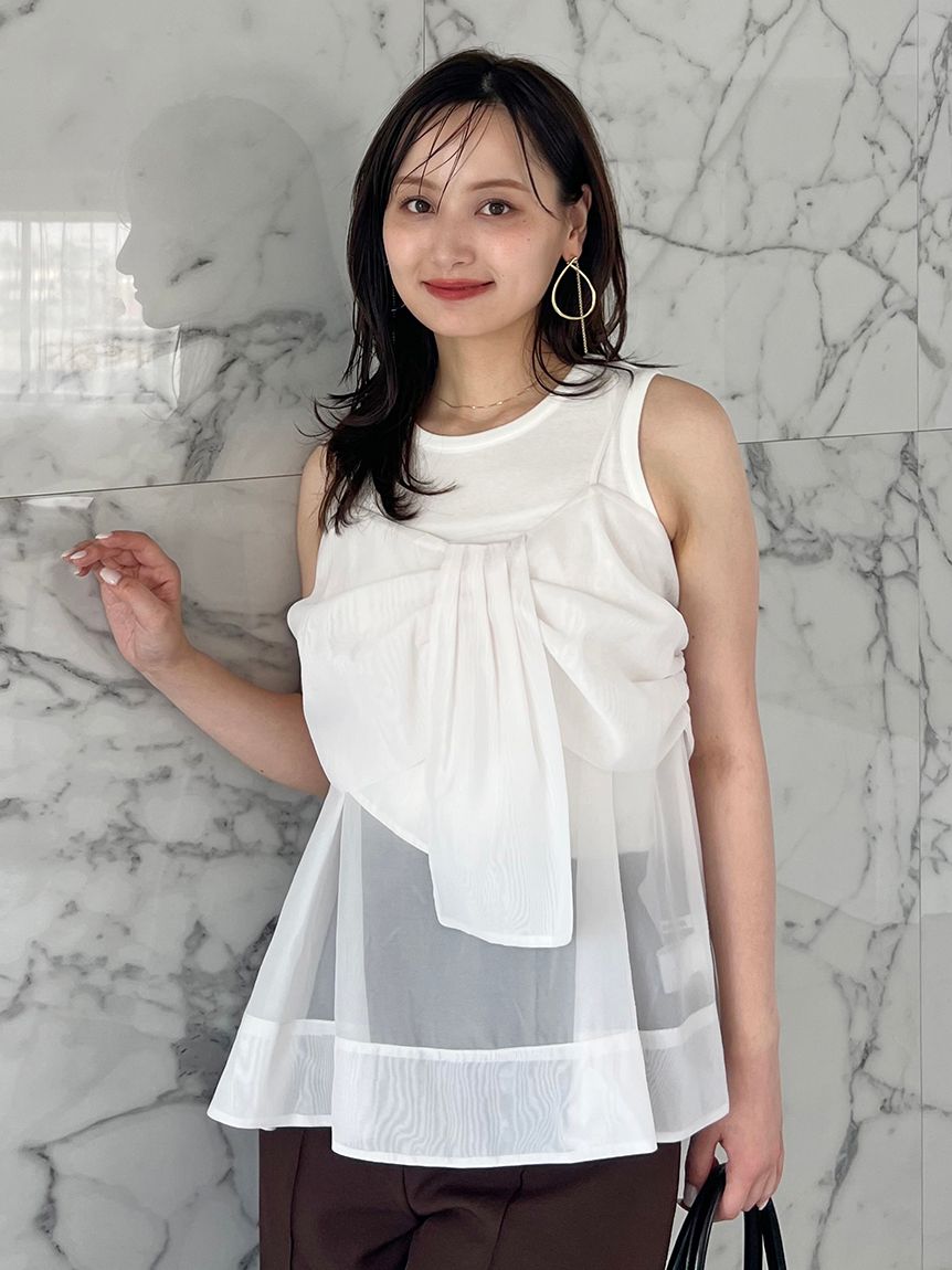 デザインブラウスSETノースリカットソー(Tシャツ・カットソー