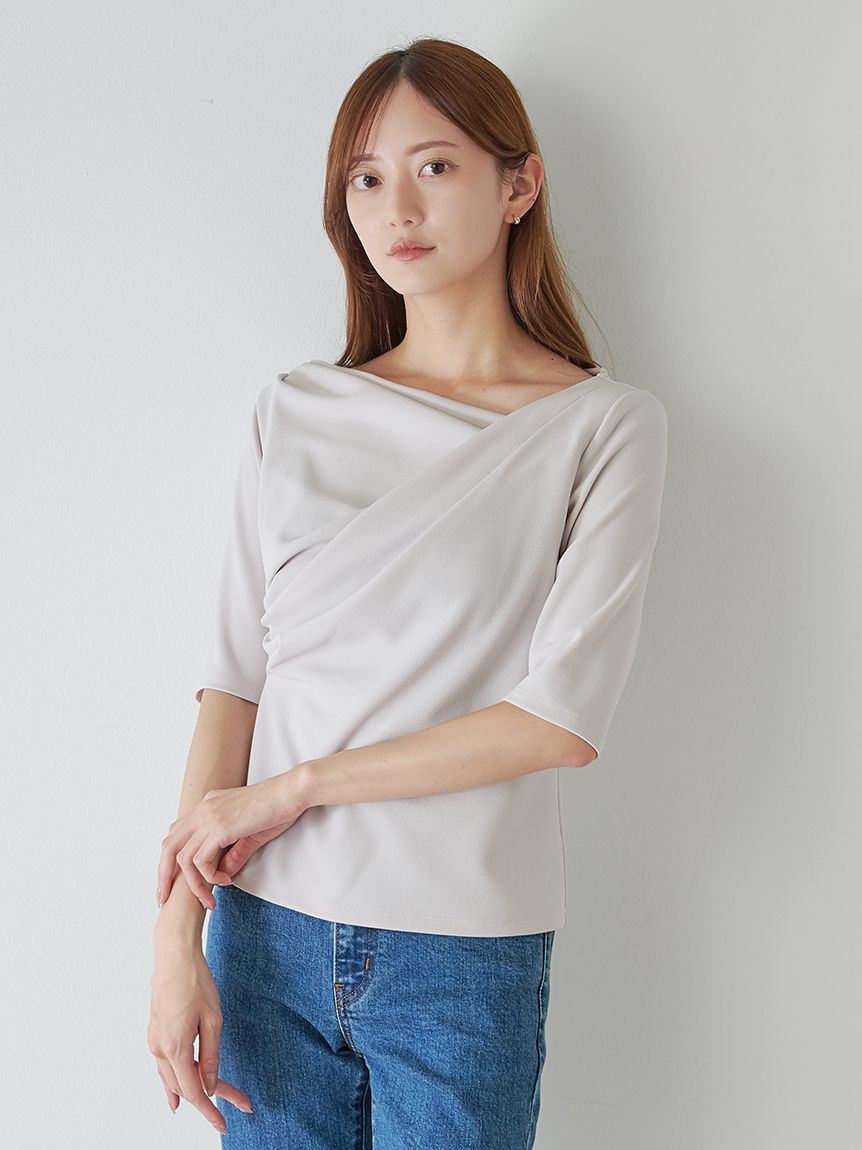 KRISVANASSCHE ドレープカットソー KRISVANASSCHE ドレープカットソー