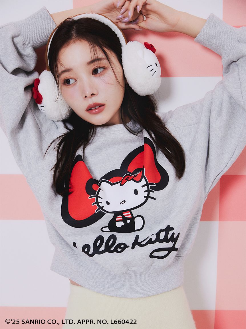 SNIDEL 【HELLO KITTY】キティ　ニットプルオーバー WEB限定カラーあり】【HELLO KITTY】ニットプルオーバー(ニット