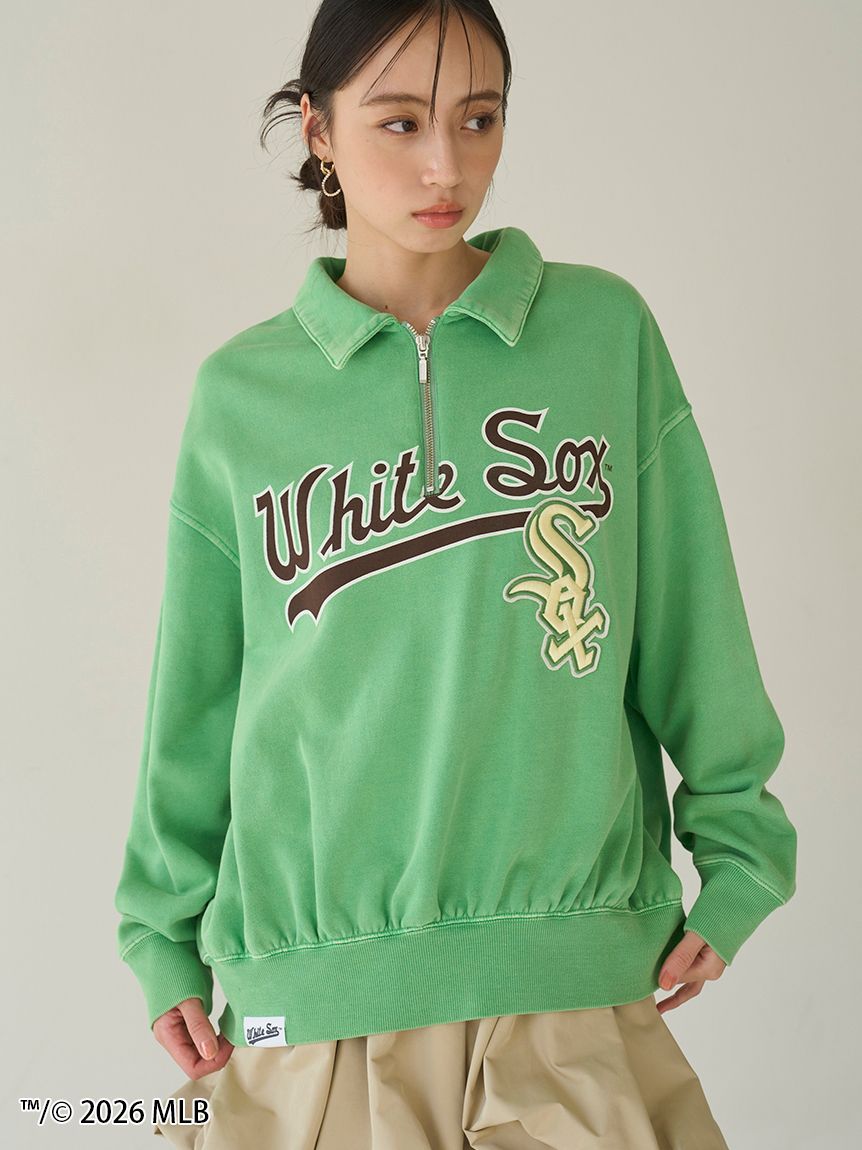 snidel スナ Sustainableハーフジップスウェット mlb MLB】Sustainableハーフジップスウェット(パーカー・スウェット