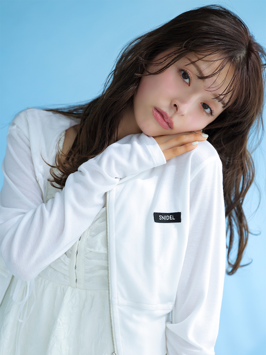 SNIDEL　オーガンジーシースルセットアップ　上のみ トップス｜SNIDEL(スナイデル)の通販サイト【公式】