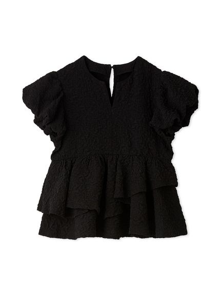 テクスチャージャガードペプラムカットソー(Tシャツ・カットソー