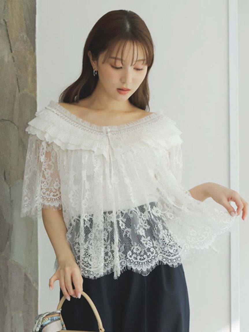 SNIDEL｜レースブラウス | Rakuten Fashion(楽天ファッション