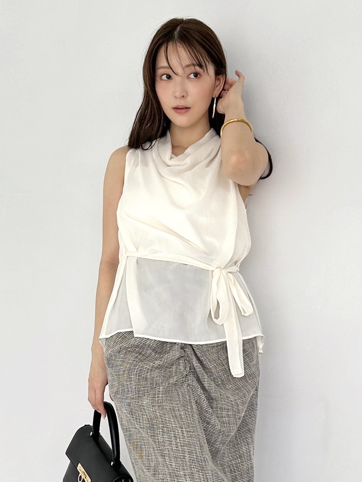 【新作！新品未使用タグ付き】SNIDEL アメスリチュニックブラウス アメスリチュニックブラウス(ブラウス)｜トップス｜SNIDEL