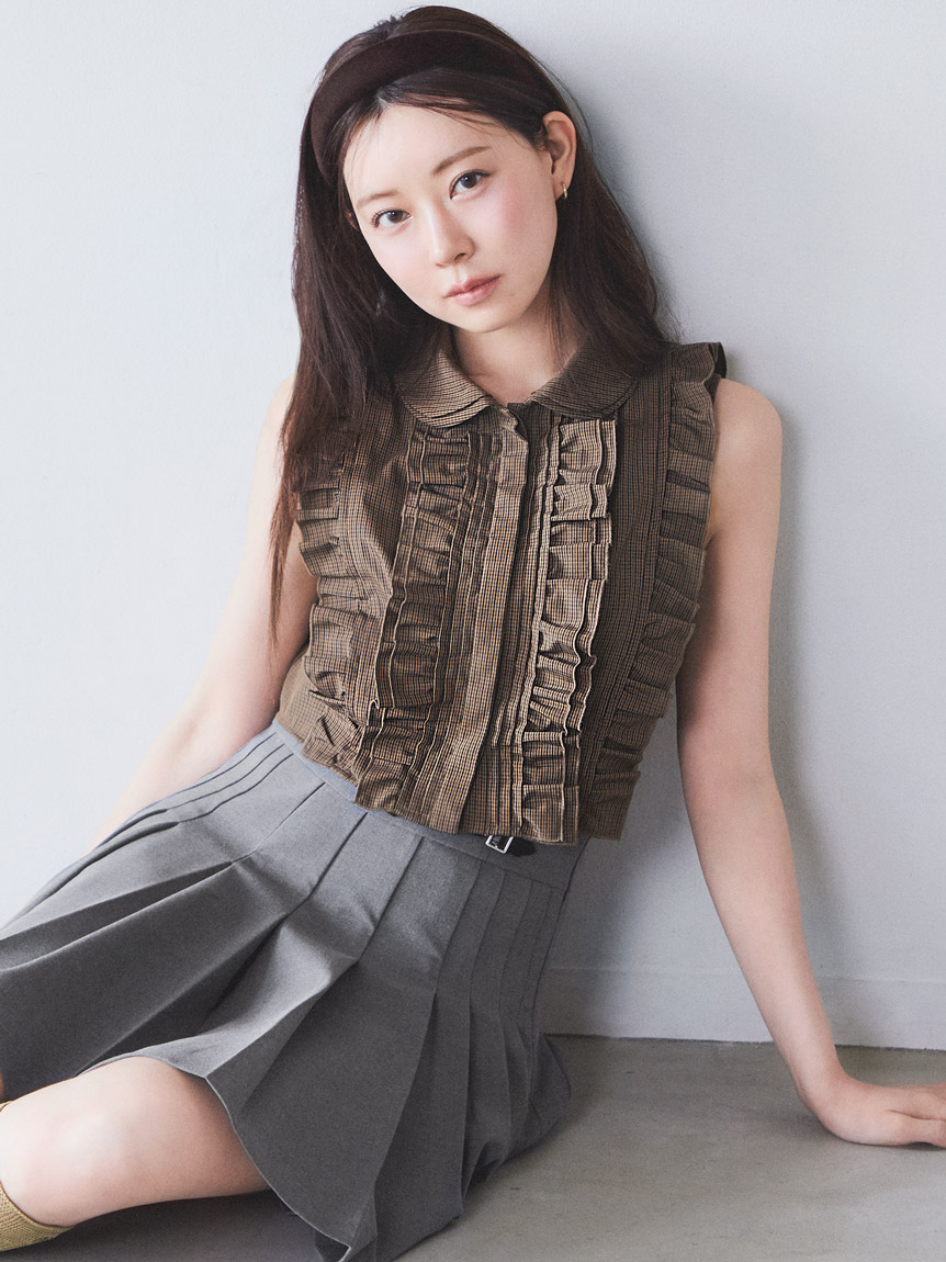 snidel スナイデル チュール レース トップス ミントグリーン サイズF Chacott】レース柄編みプルオーバー（カットソー/Tシャツ
