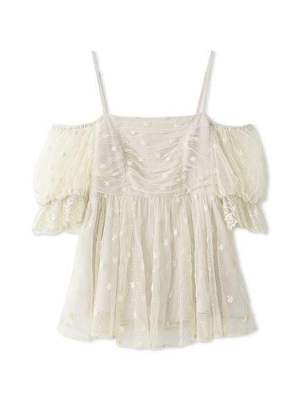 snidel home ガーゼフリルレースチュニック　ガーゼレースパンツ snidel home ガーゼフリルレースチュニック ガーゼレースパンツ