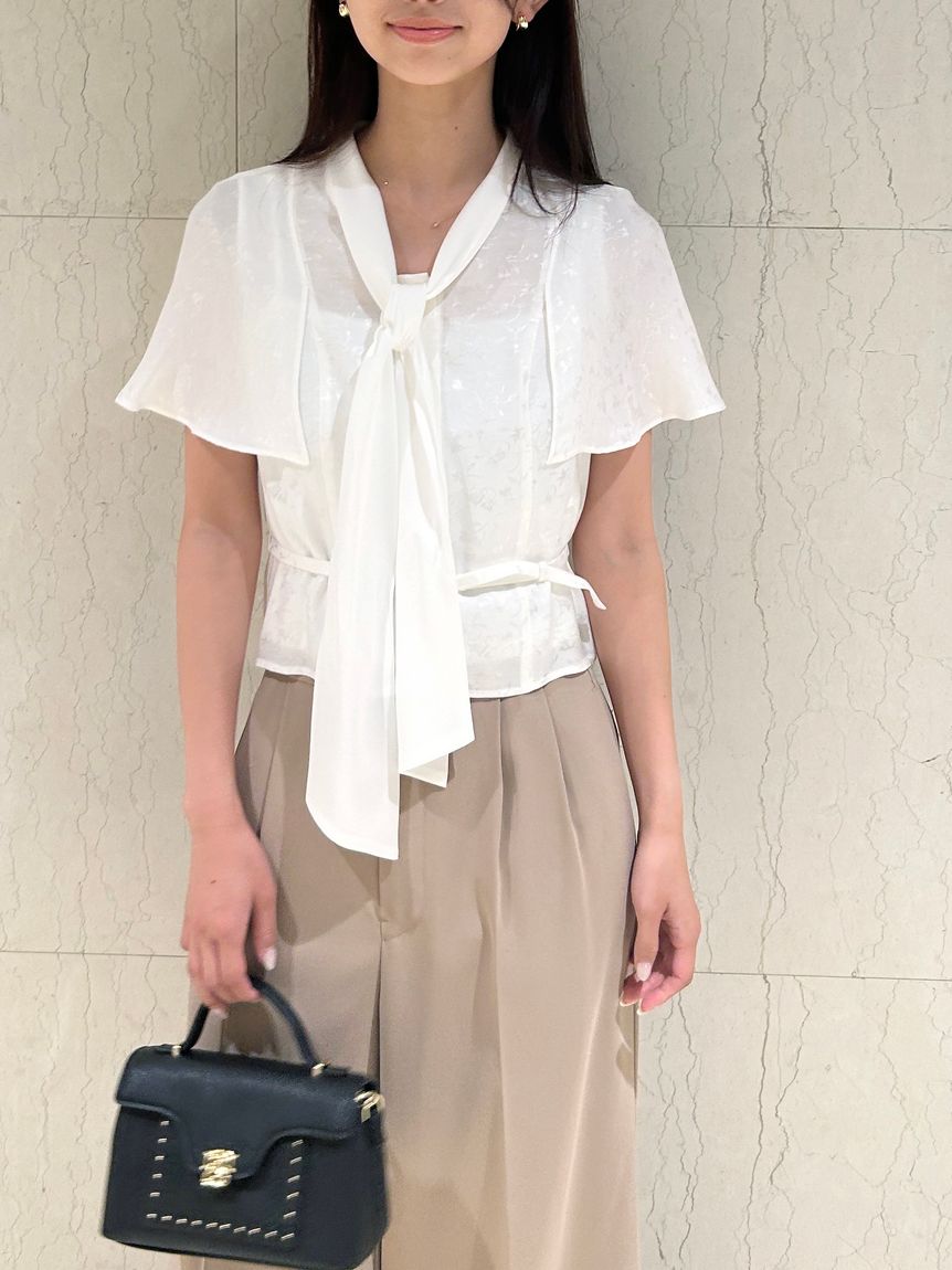 ボウタイケープブラウス(シャツ・ブラウス)｜トップス｜SNIDEL