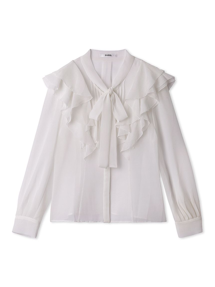 ボウタイフリルブラウス(シャツ・ブラウス)｜トップス｜SNIDEL