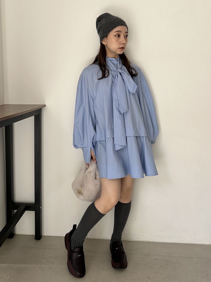 Sustainableバリエボリュームチュニックブラウス(シャツ・ブラウス