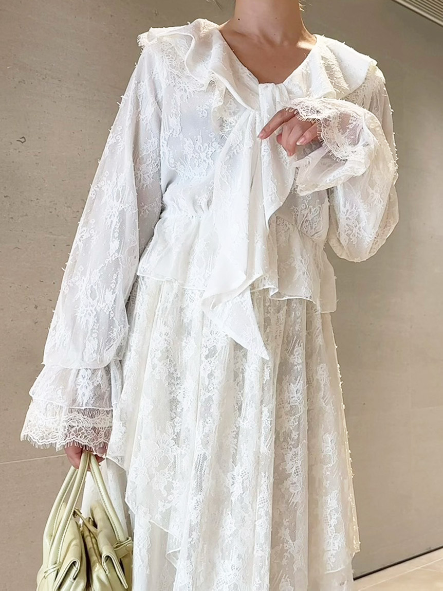 Sustainableバリエーションフリルブラウス(ブラウス)｜トップス