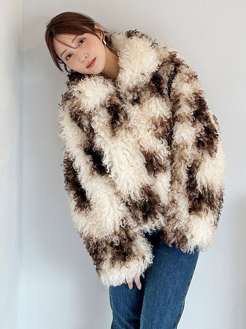 12月28日まで　SNIDEL ショートファーコート ファーショートコート(チェスターコート)｜アウター｜SNIDEL