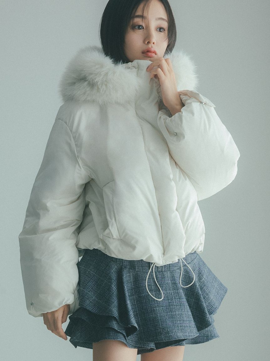 WEB限定カラーあり】西川フードファーショートダウン(ダウン