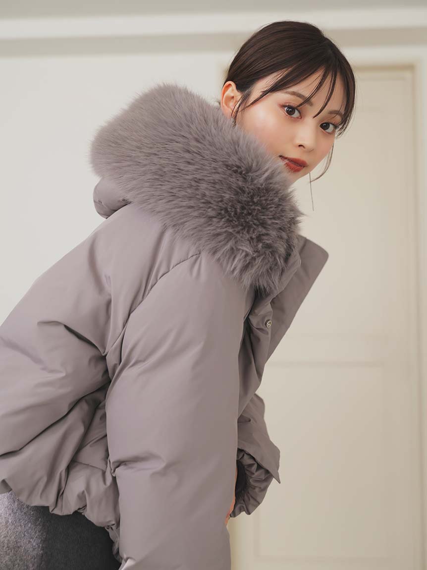 WEB限定カラーあり】西川フードファーショートダウン(ダウン