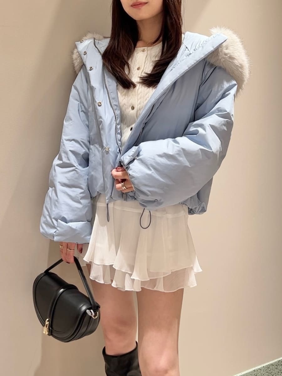 WEB限定カラーあり】西川フードファーショートダウン(コート