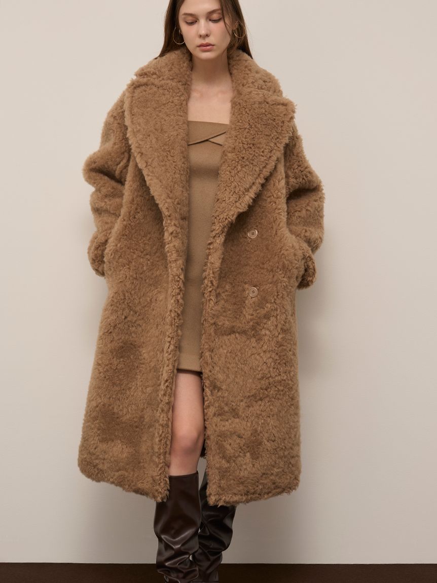 ボアロングコート(ムートンコート)｜アウター｜SNIDEL(スナイデル)の