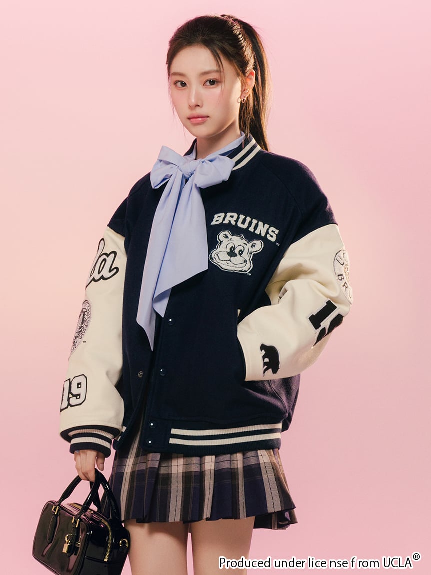 完売色♥️新作新品✨ SNIDEL 【UCLA/NUTMEG】スタジャン UCLA/NUTMEG】スタジャン(ブルゾン)｜アウター｜SNIDEL