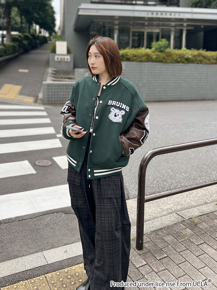 完売色♥️新作新品✨ SNIDEL 【UCLA/NUTMEG】スタジャン UCLA/NUTMEG】スタジャン(ブルゾン)｜アウター｜SNIDEL